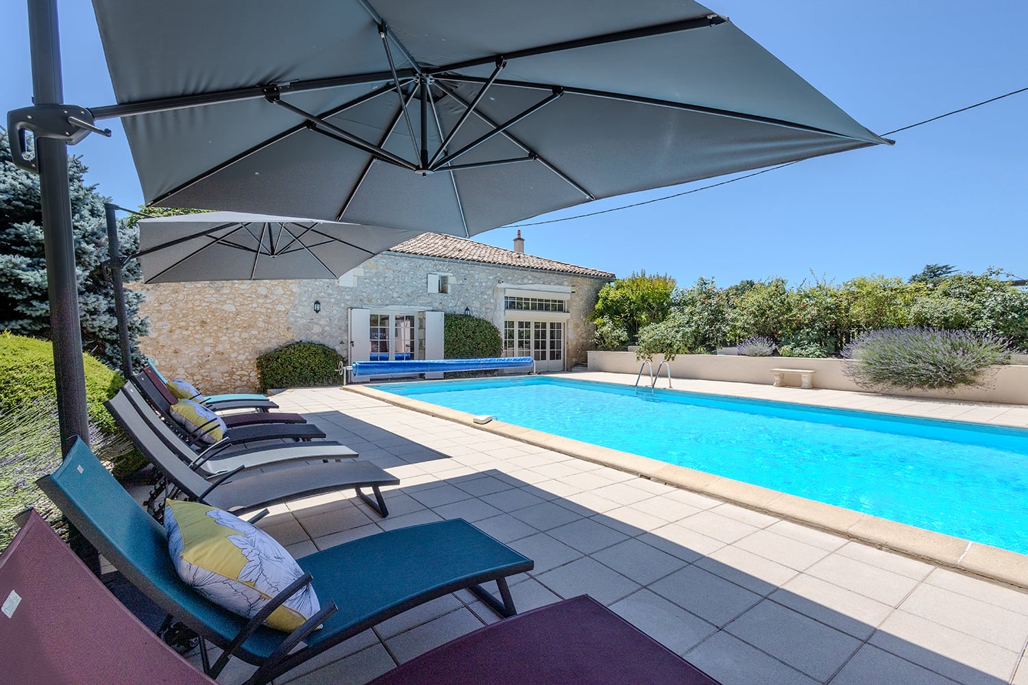 Private heated pool
