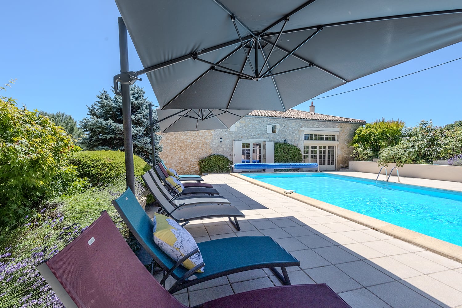 Private heated pool