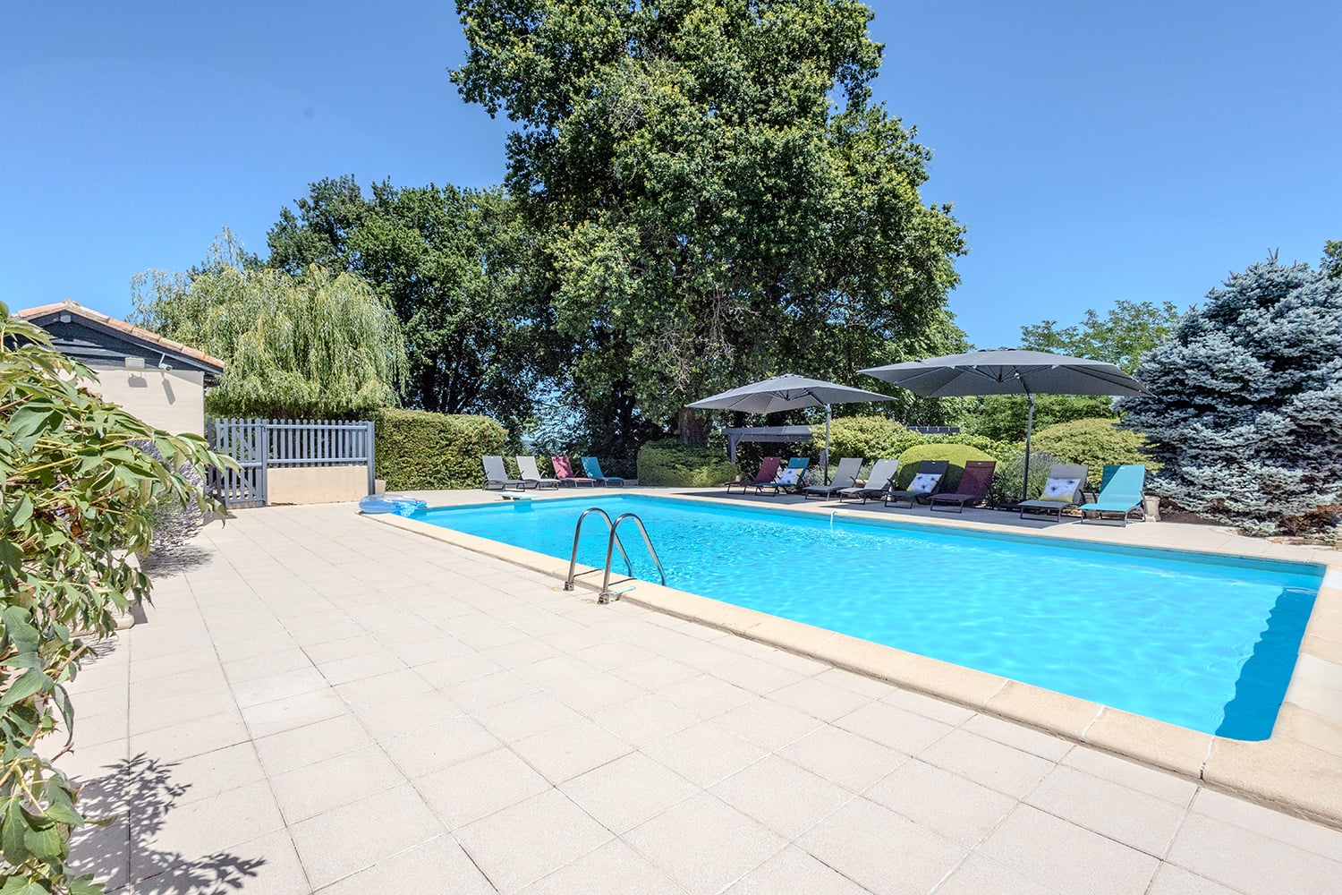 Private heated pool