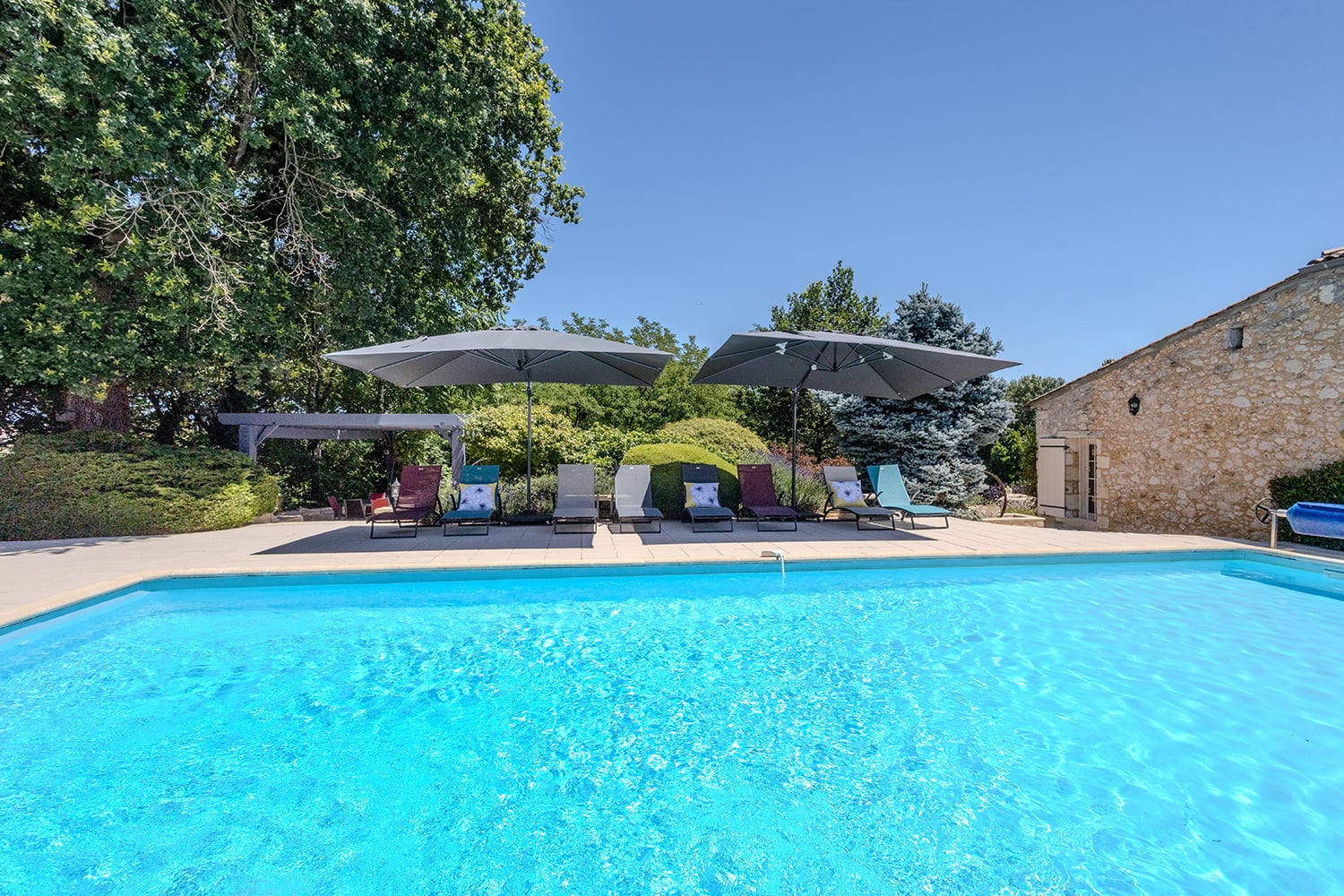 Private heated pool
