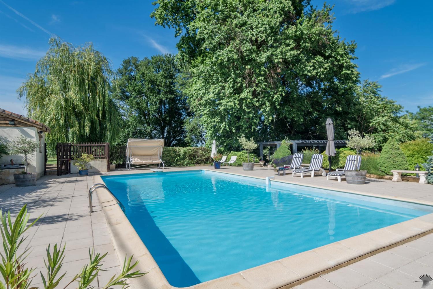 Private heated pool