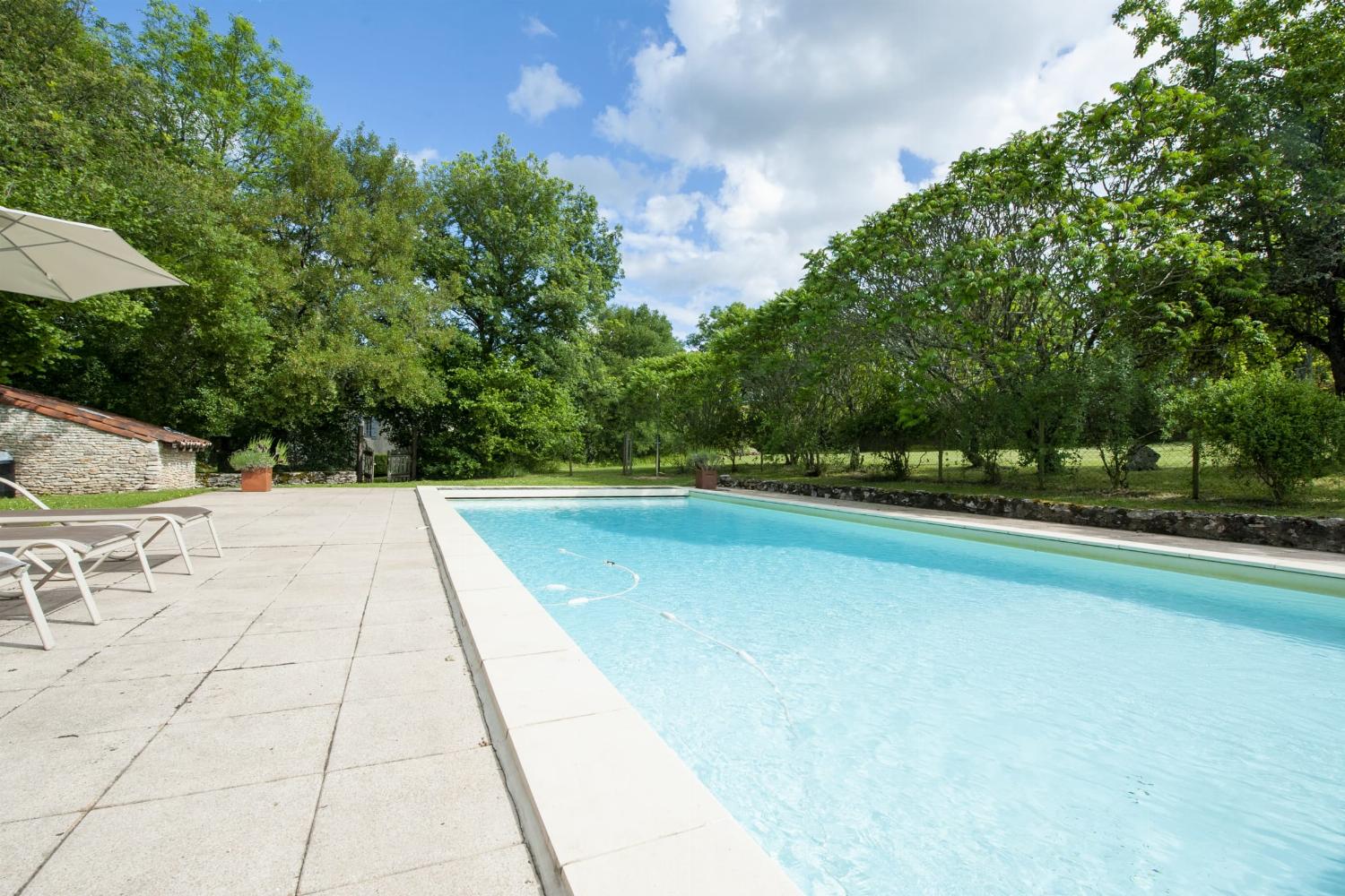 Private heated pool