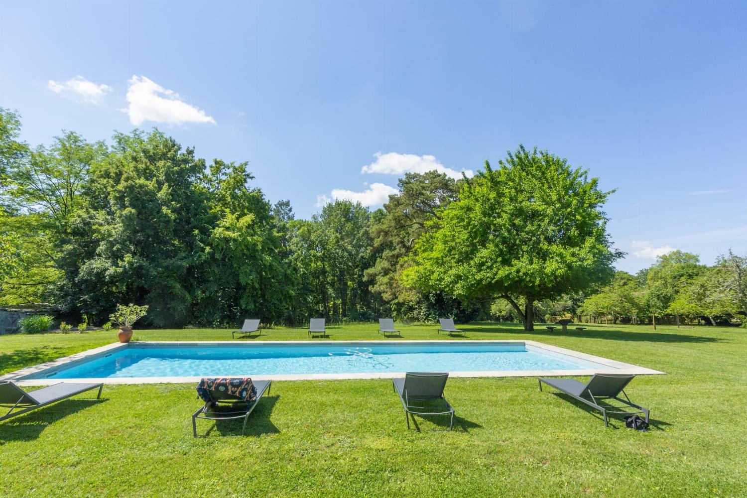 Private heated pool
