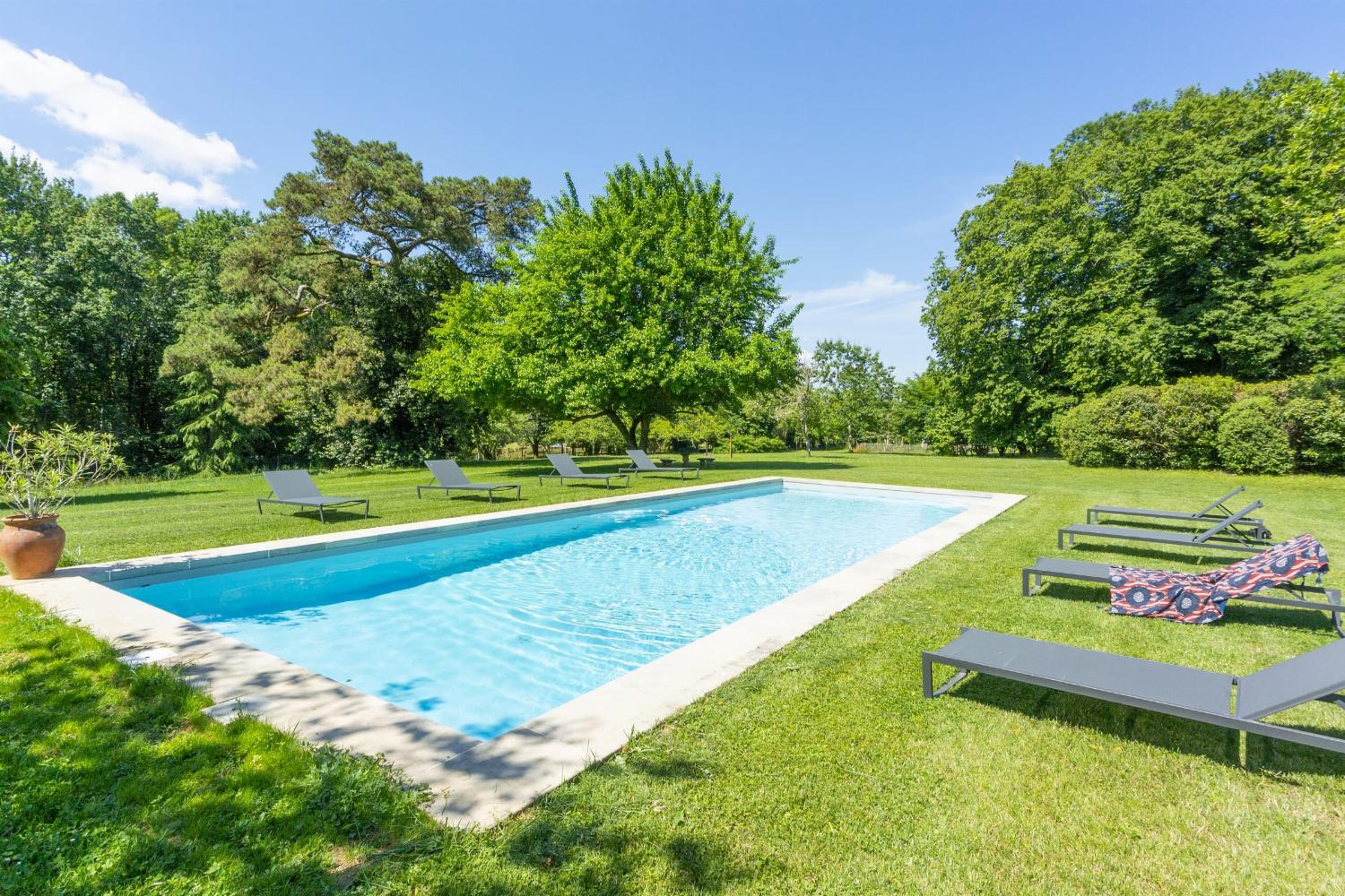Private heated pool