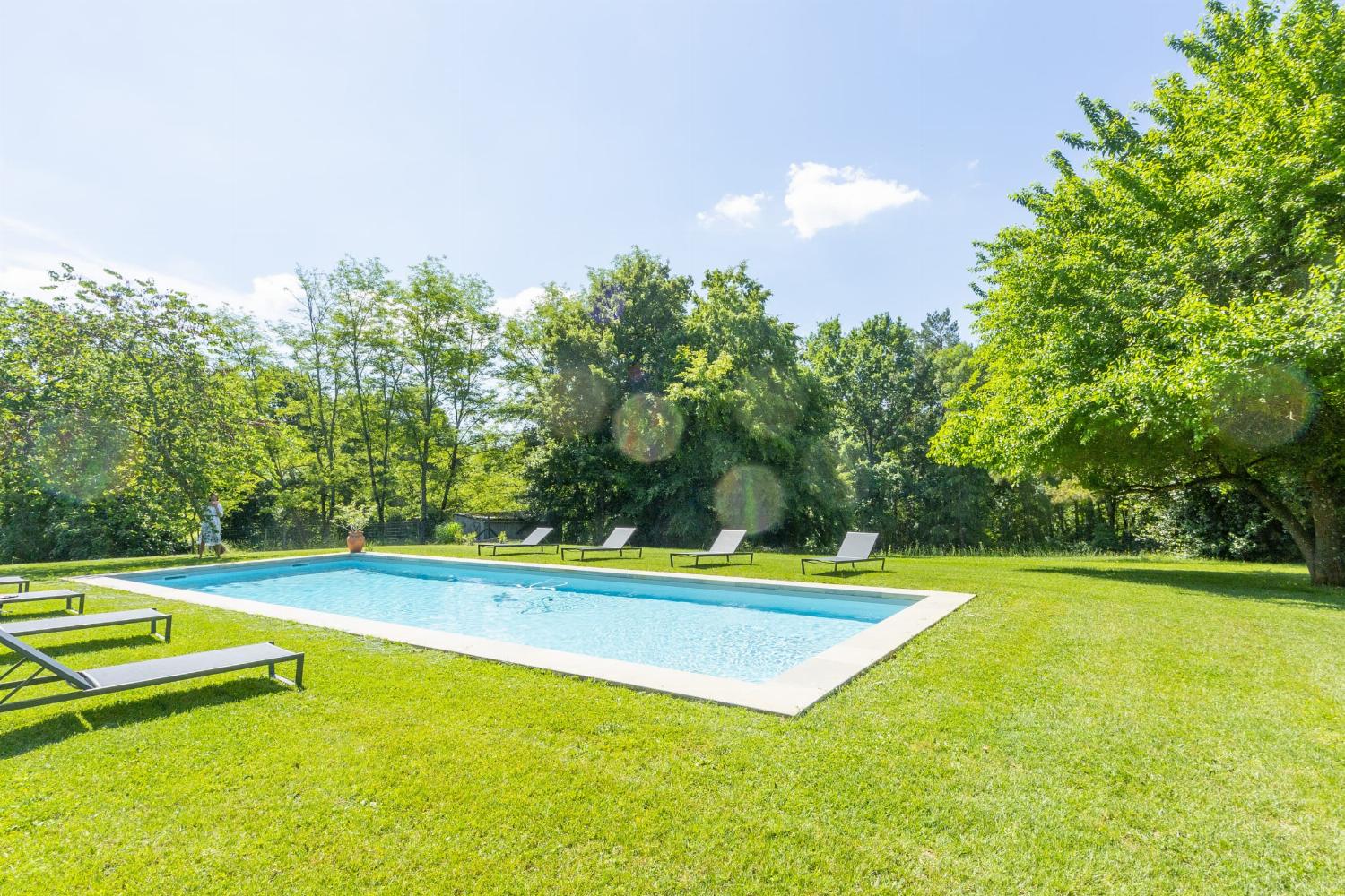 Private heated pool