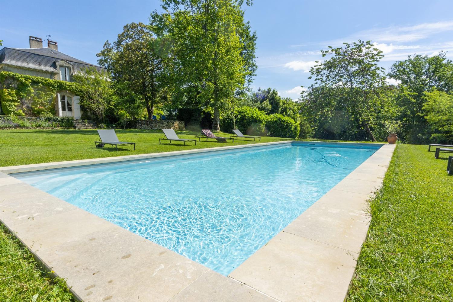 Private heated pool