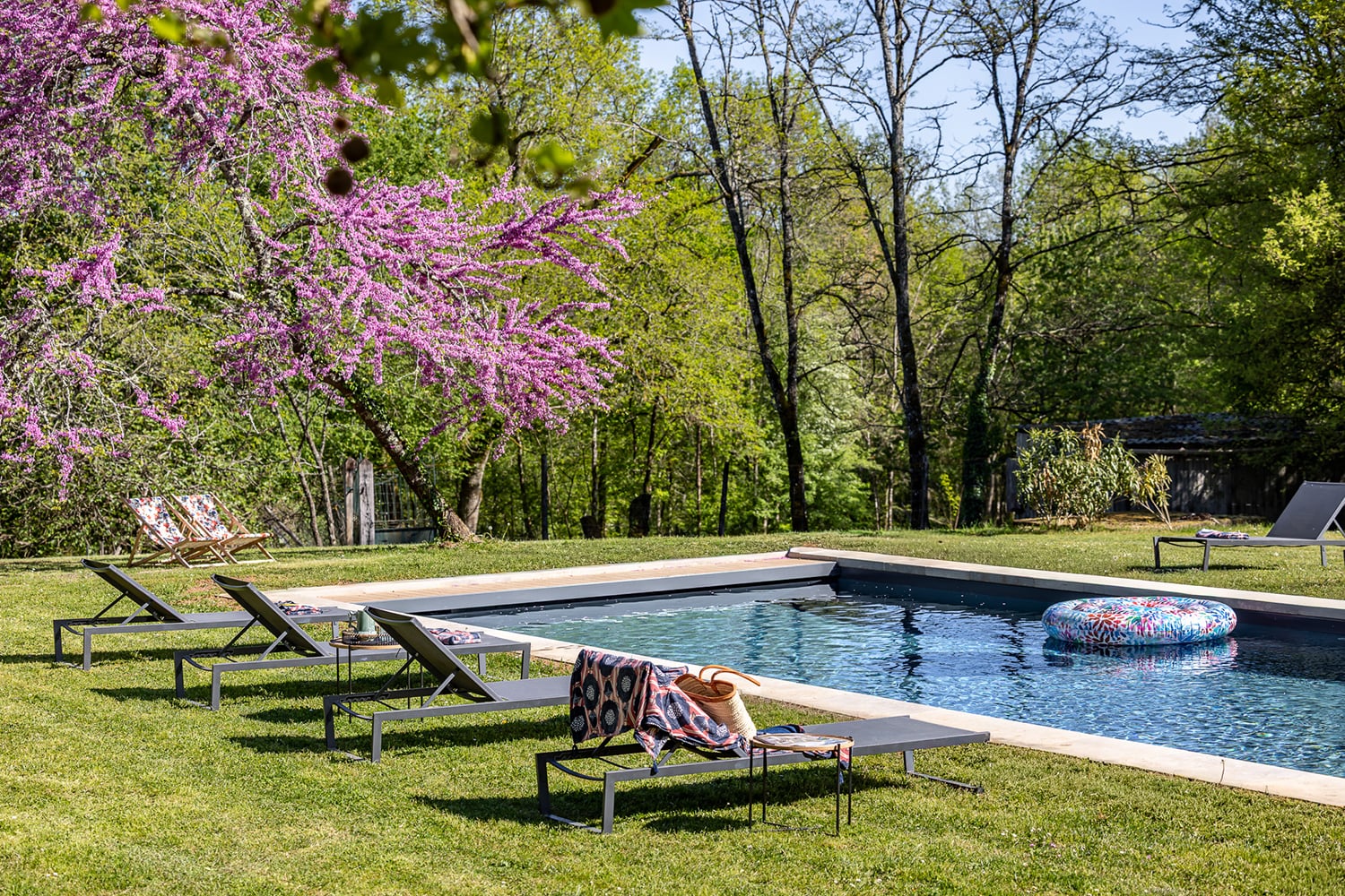 Private heated pool