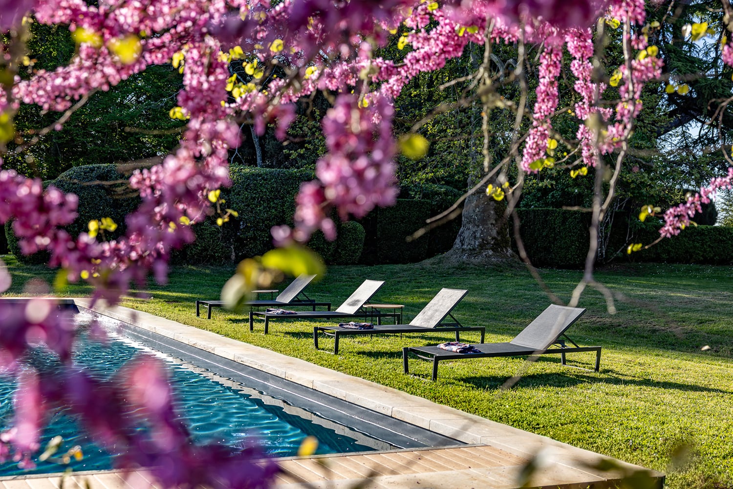 Private heated pool