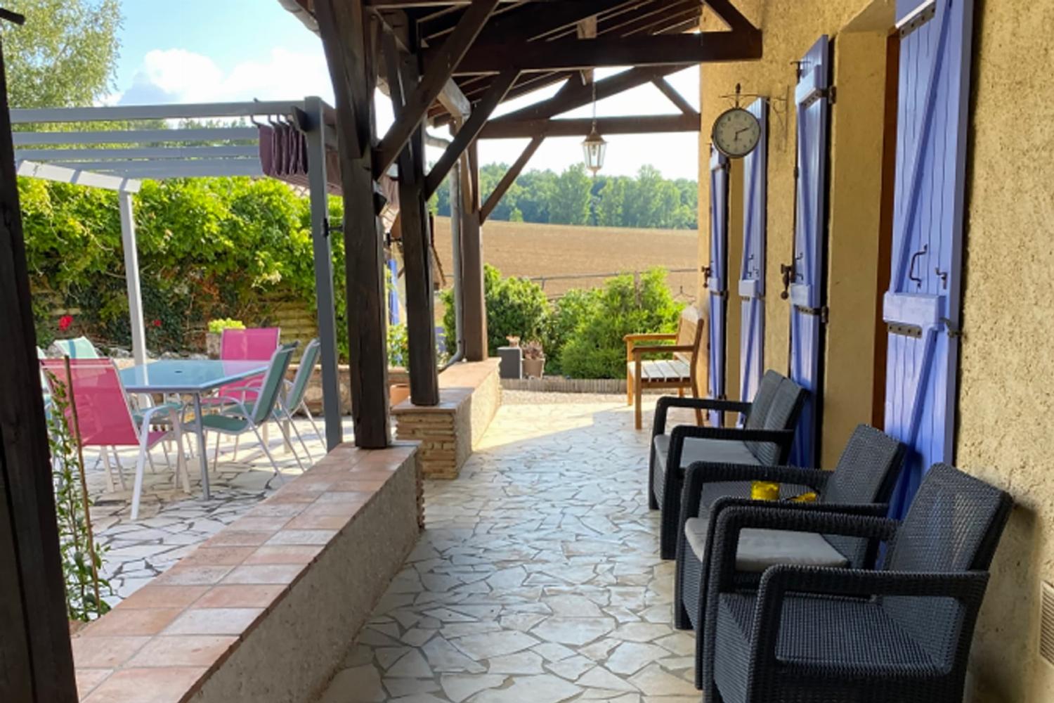 Covered terrace