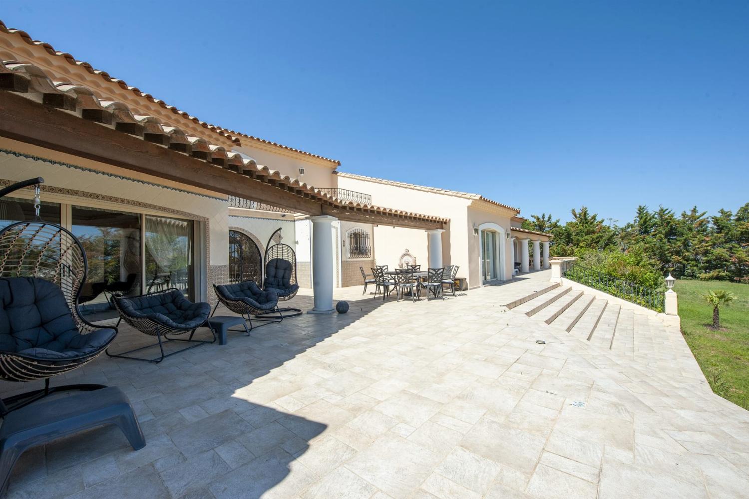 Shaded terrace