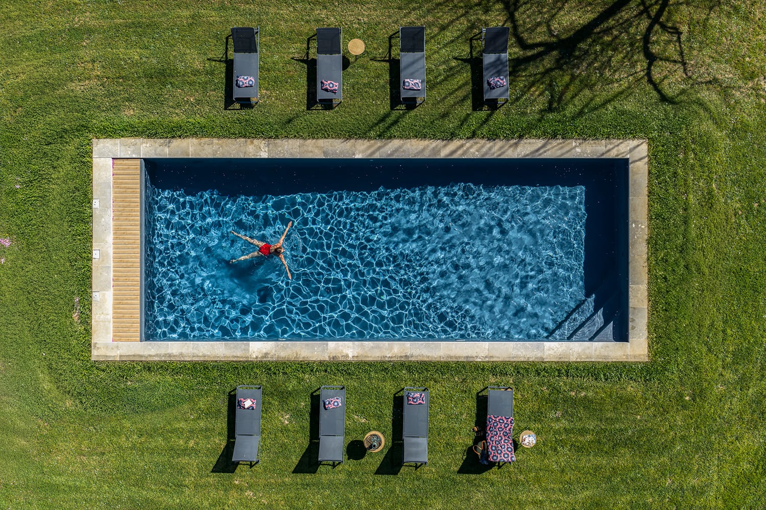 Private heated pool