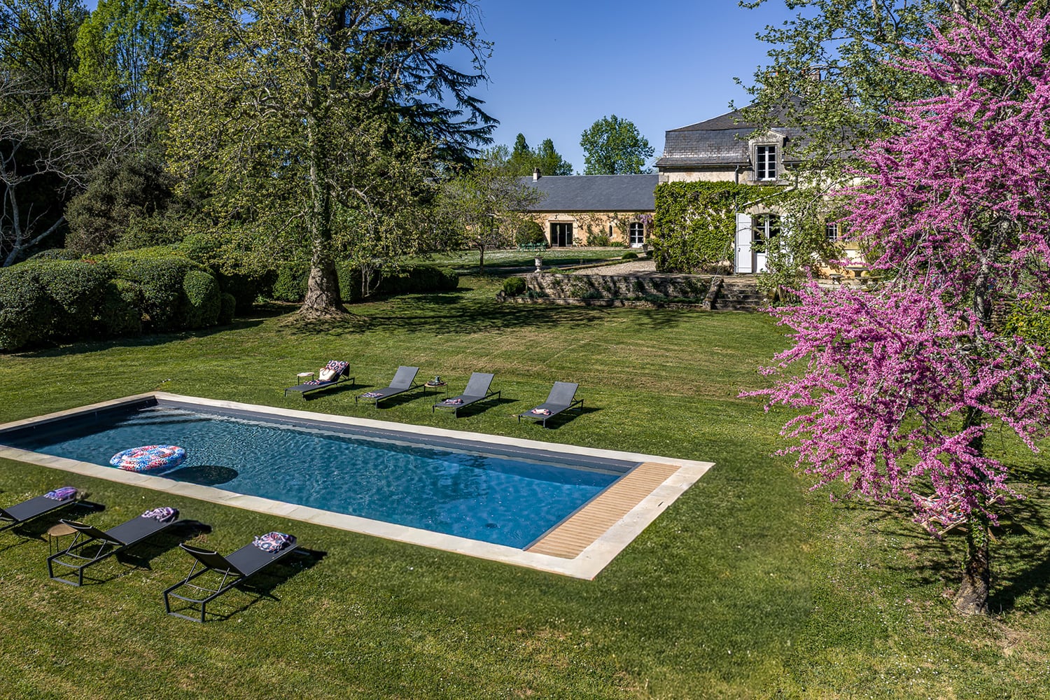Private heated pool