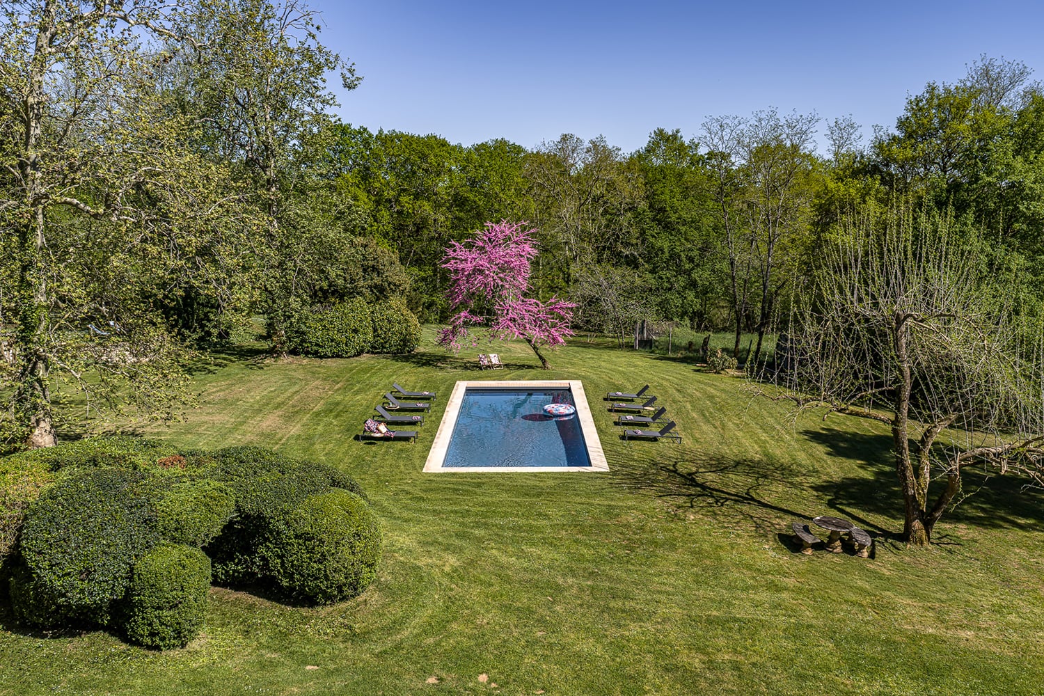 Private heated pool Private heated pool