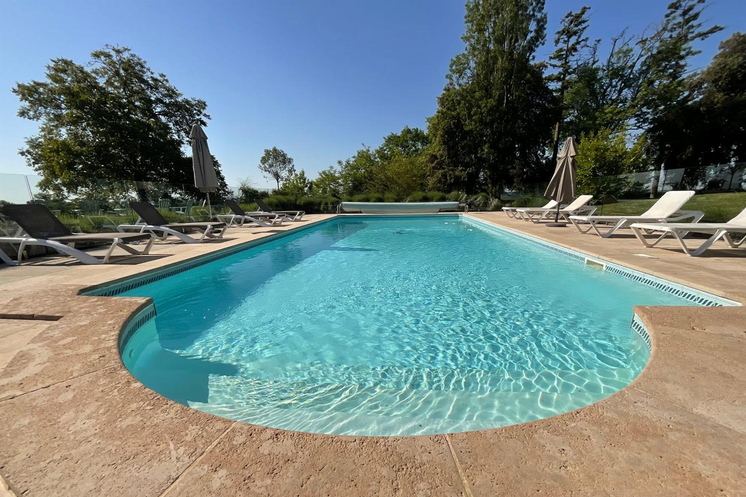 Private heated pool