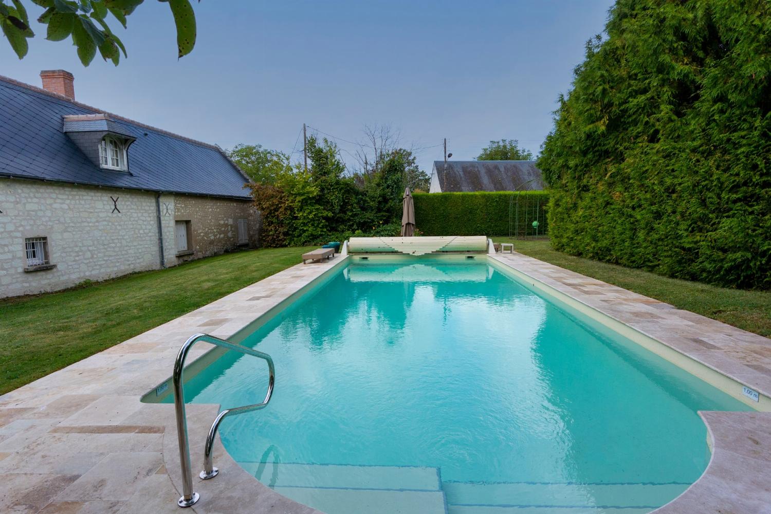 Private heated pool with terrace