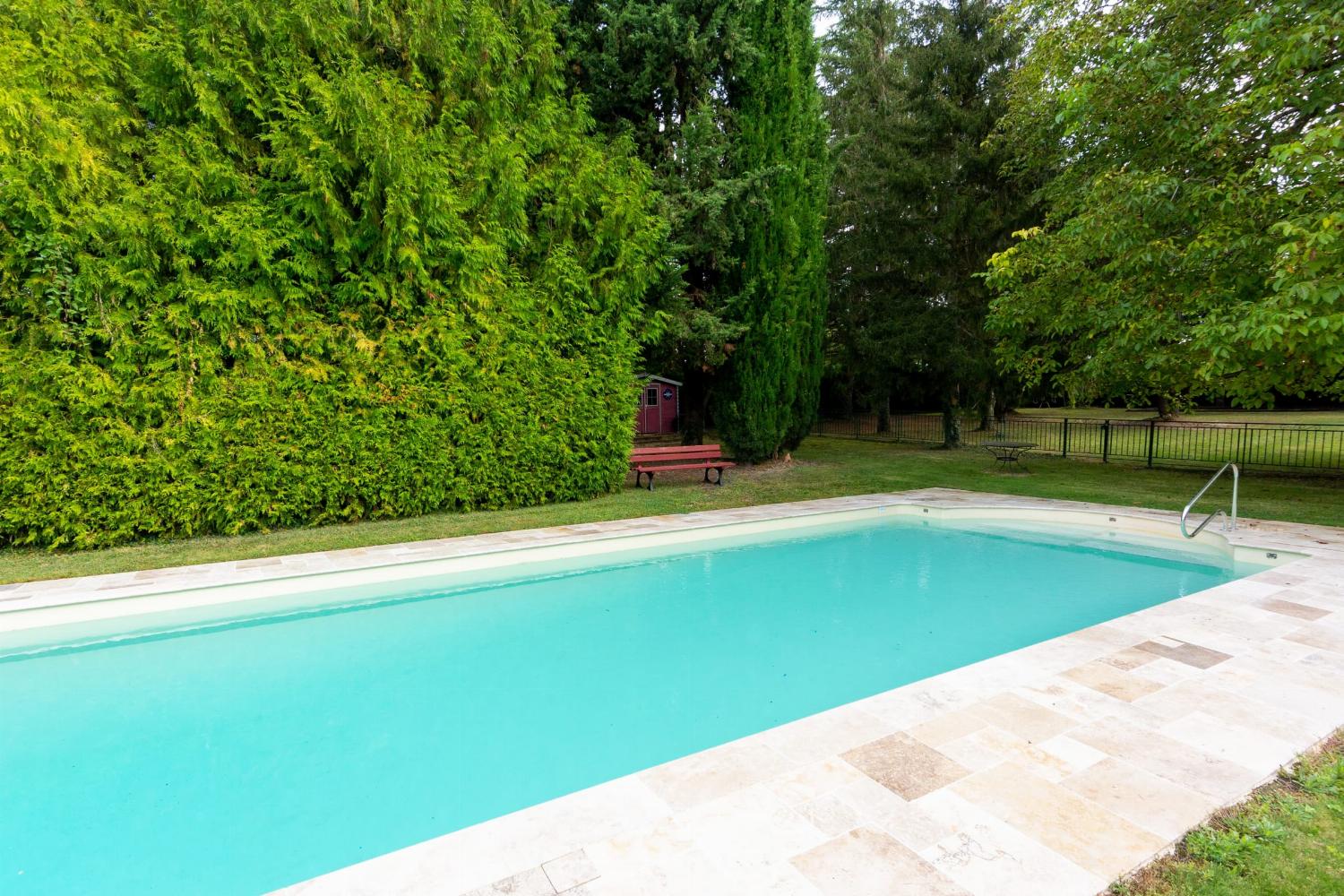 Private heated pool with terrace