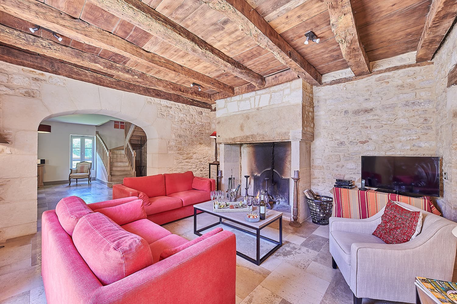 Sitting room in Dordogne holiday home
