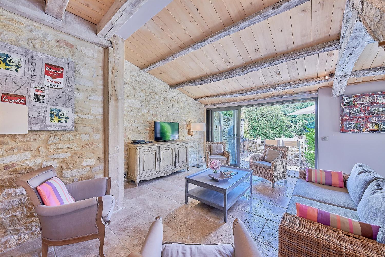 Living room | Rental home in Dordogne