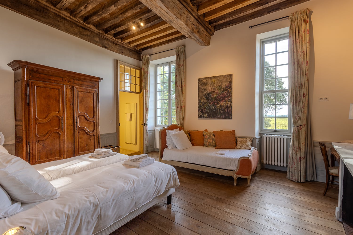 Bedroom | Holiday chateau in Centre-Val de Loire
