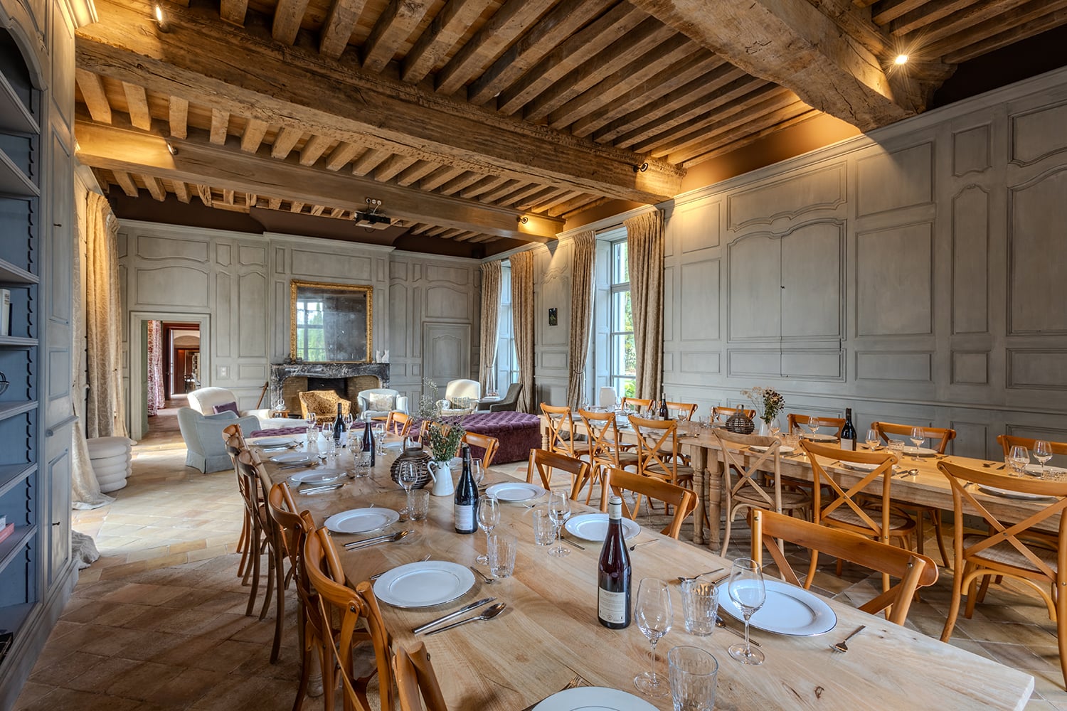 Dining room | Holiday chateau in Centre-Val de Loire
