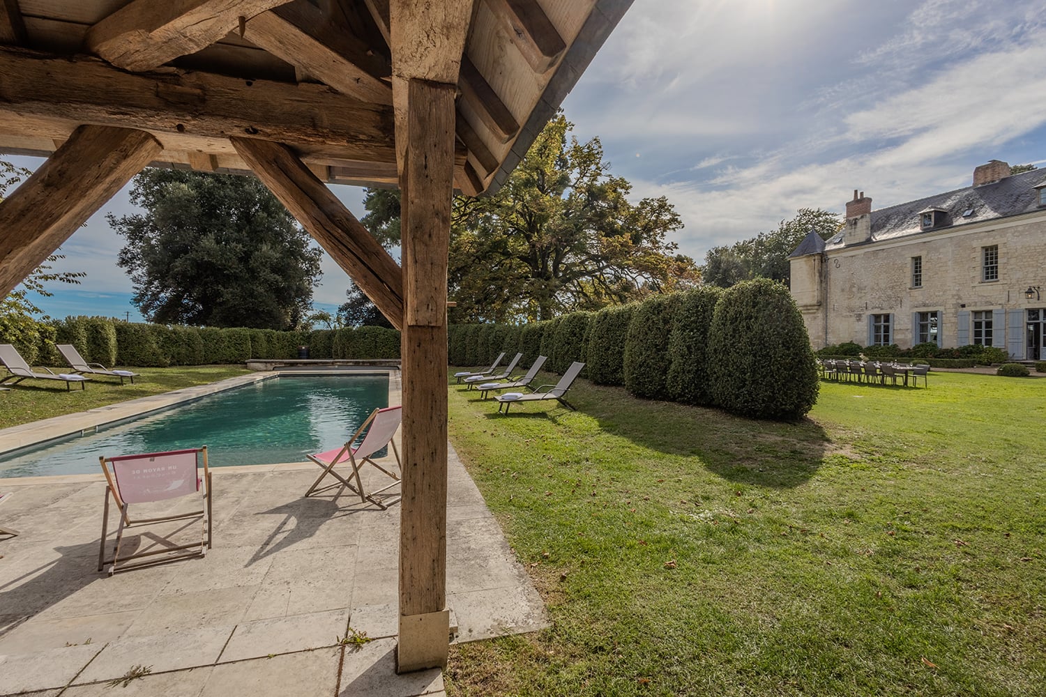 Holiday chateau in Centre-Val de Loire with private heated pool
