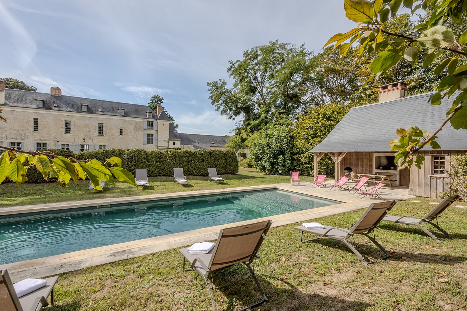 Holiday chateau in Centre-Val de Loire with private heated pool