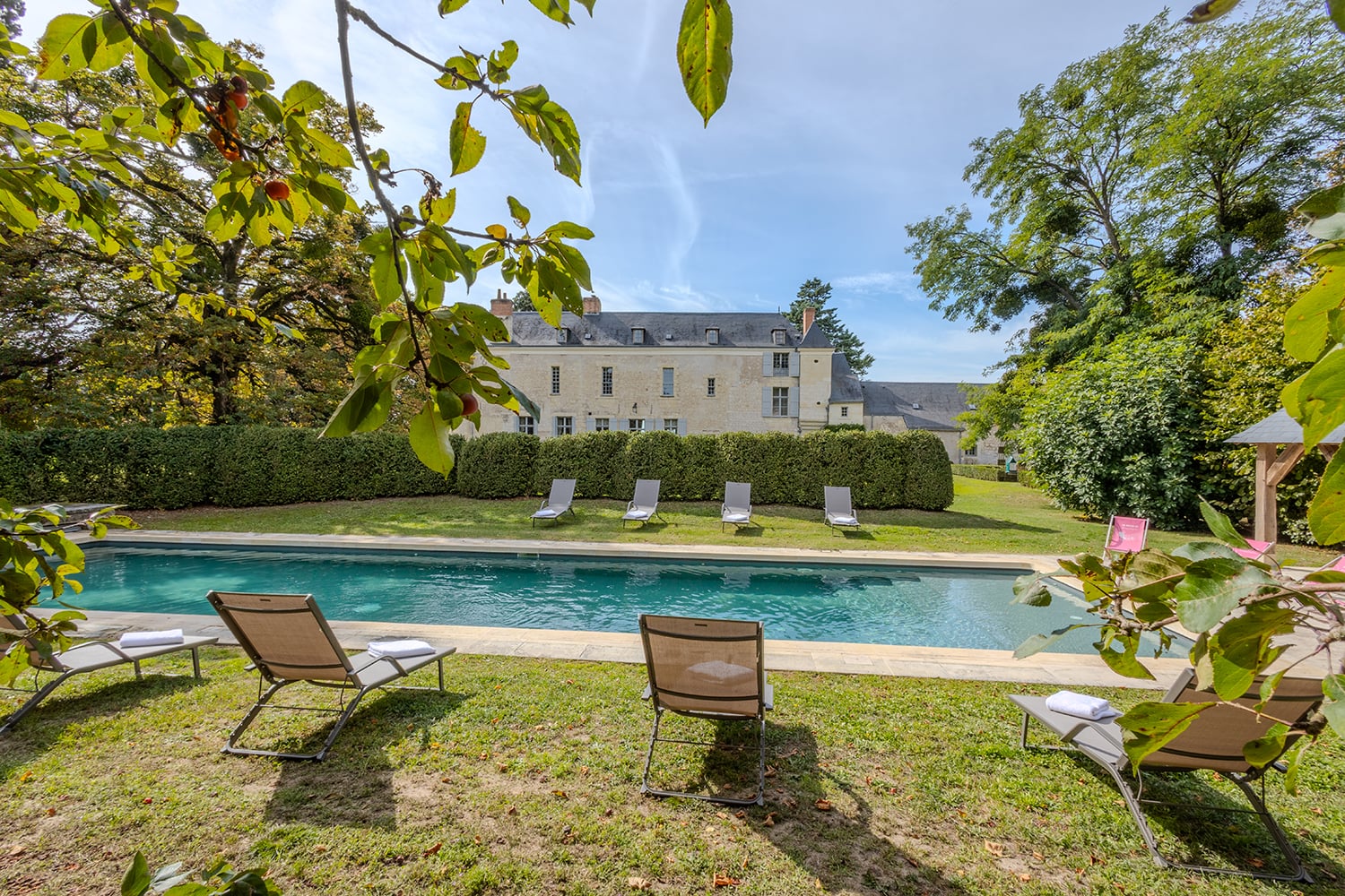 Holiday chateau in Centre-Val de Loire with private heated pool