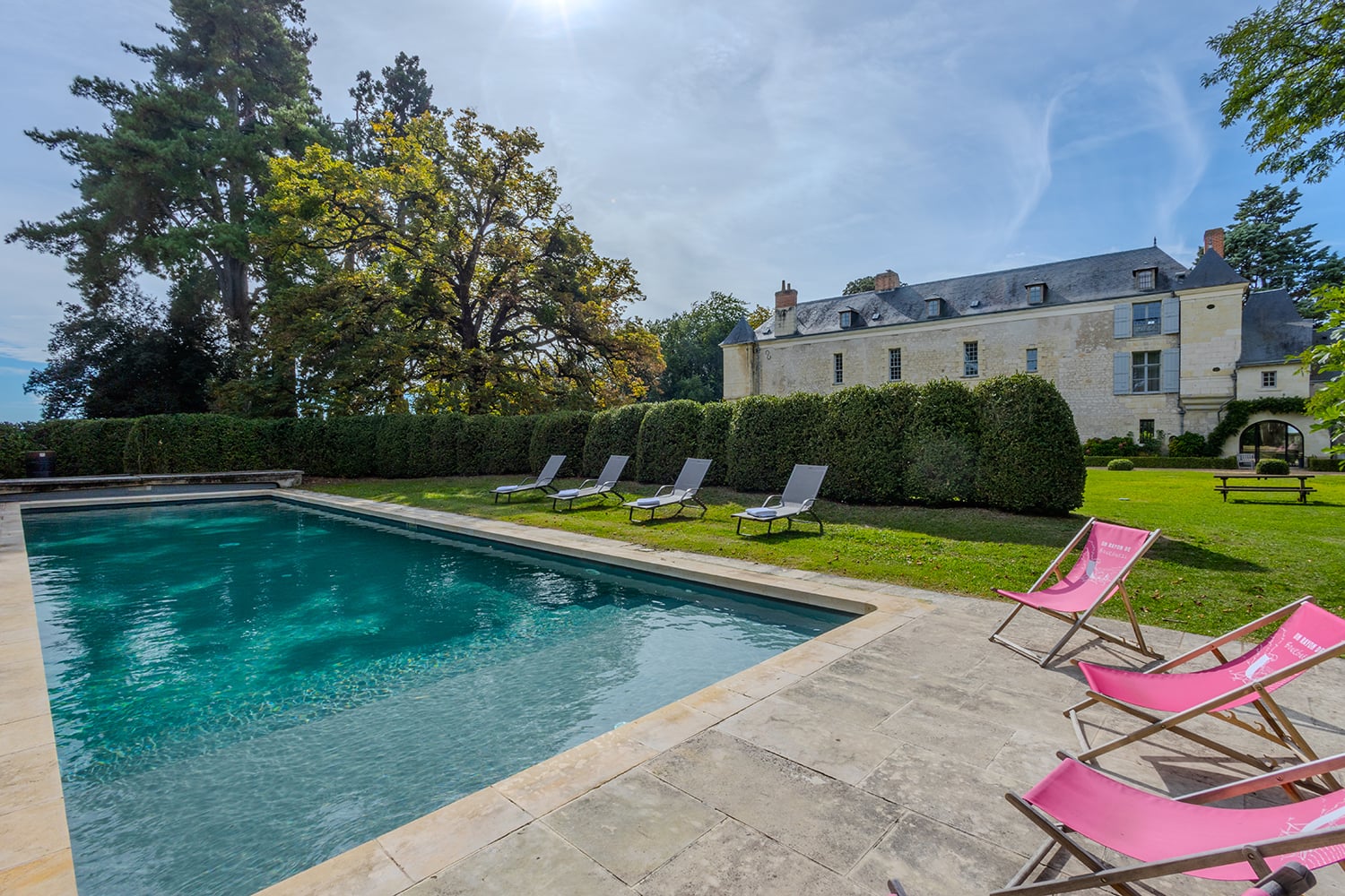 Holiday chateau in Centre-Val de Loire with private heated pool