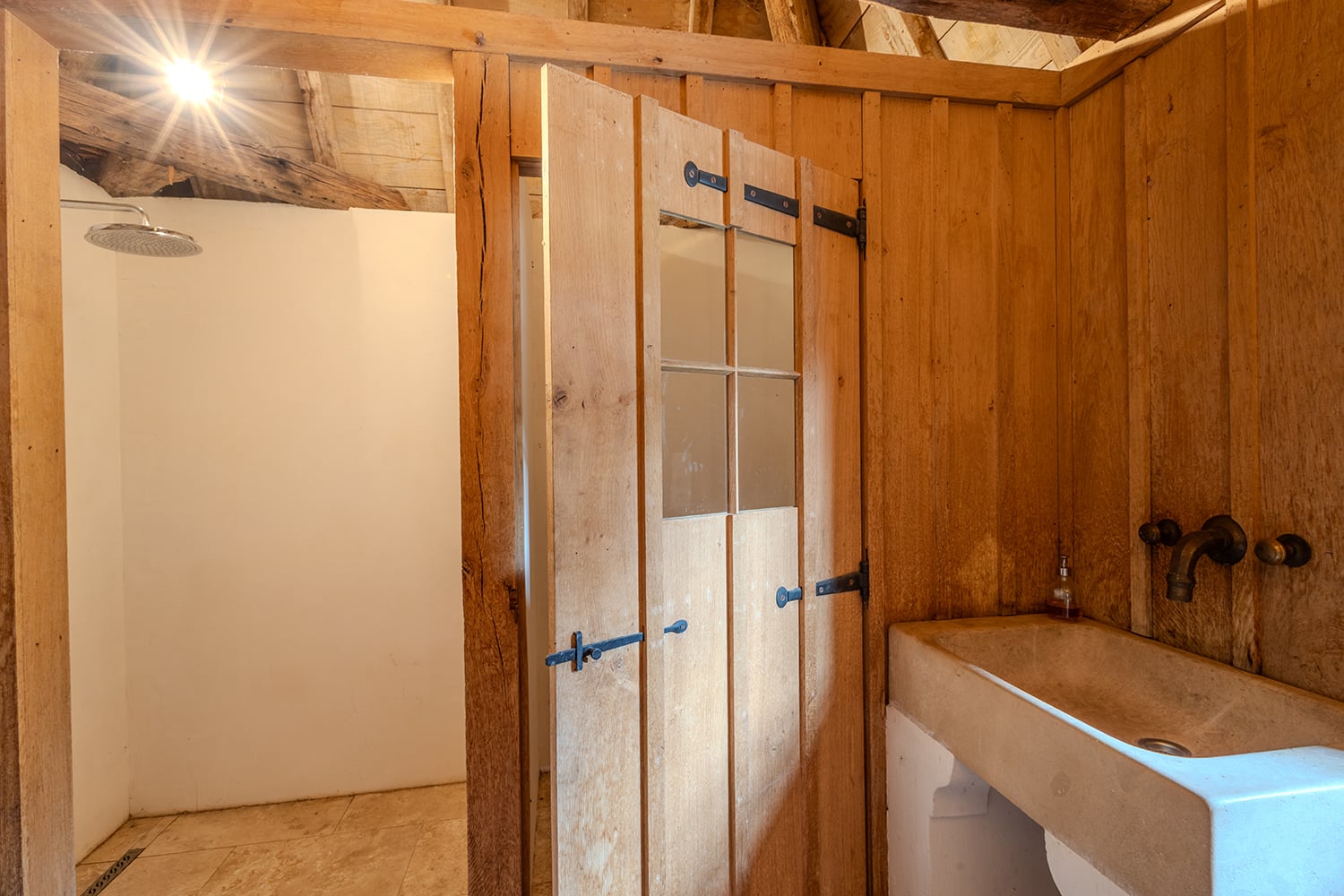Pool house bathroom