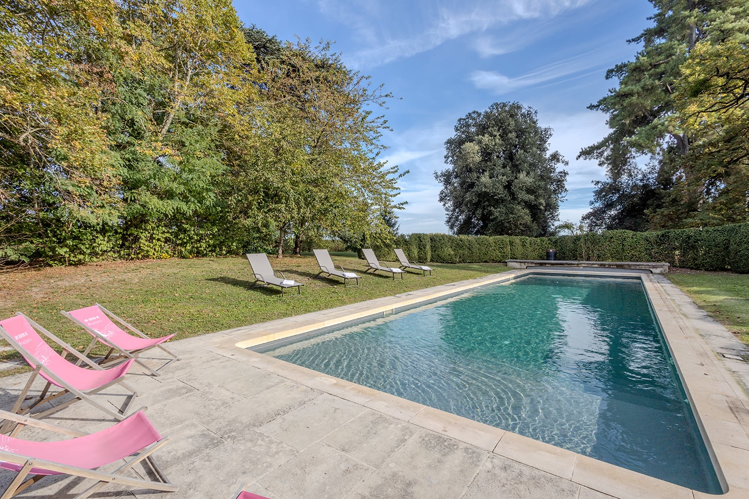 Private heated pool