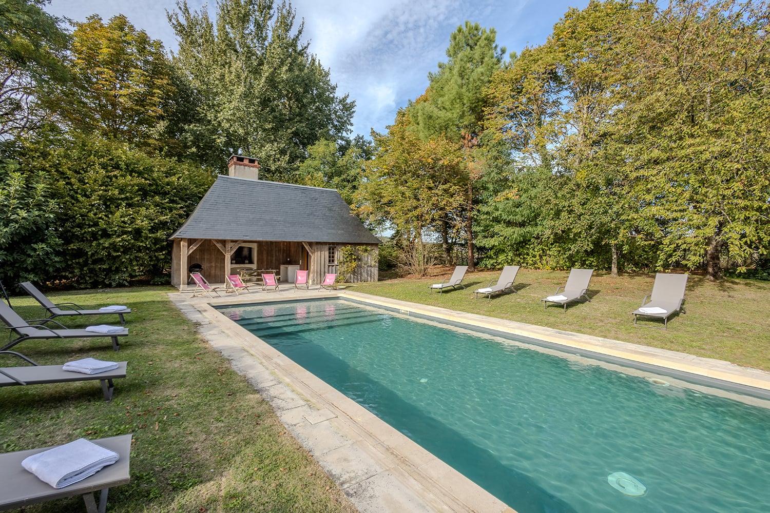 Private heated pool