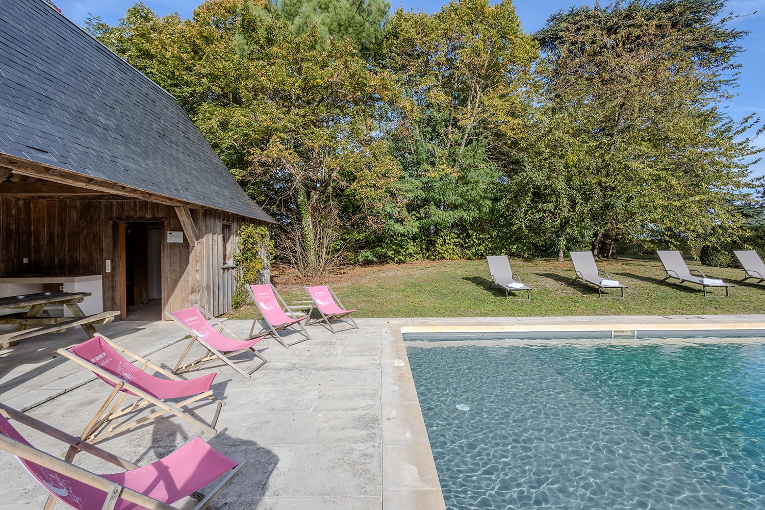 Private heated pool