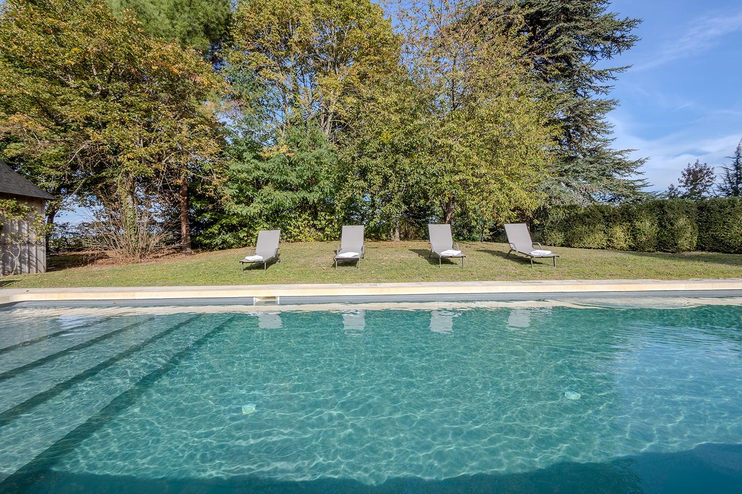 Private heated pool