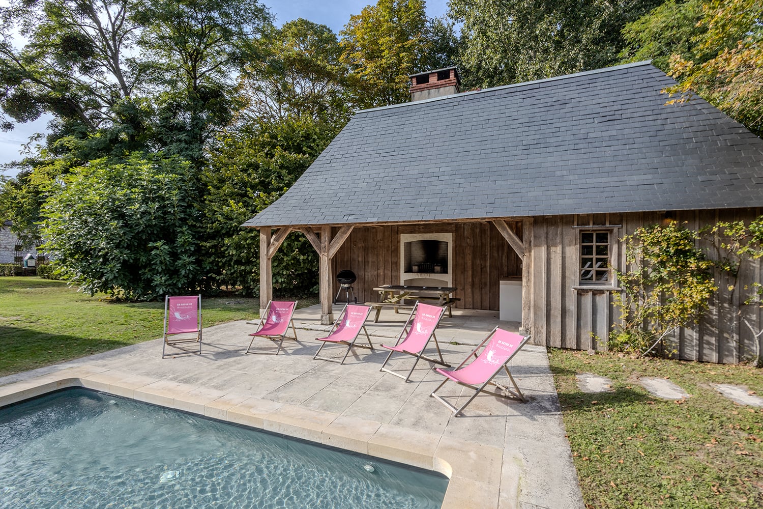 Private heated pool