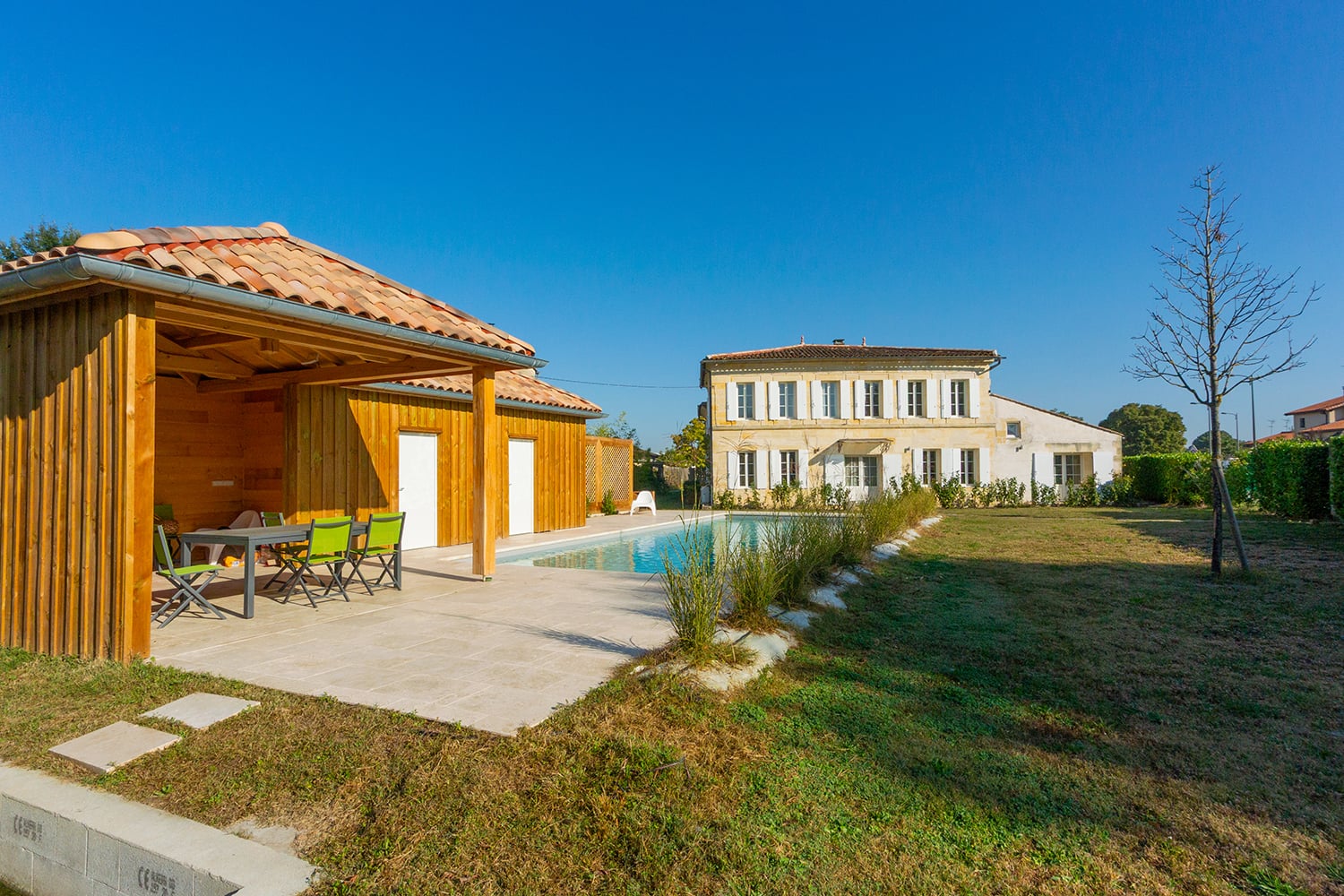 Private heated pool