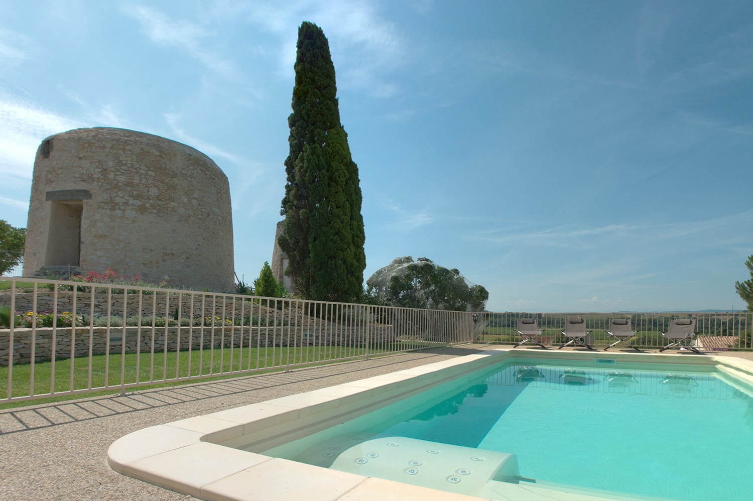 Private heated pool