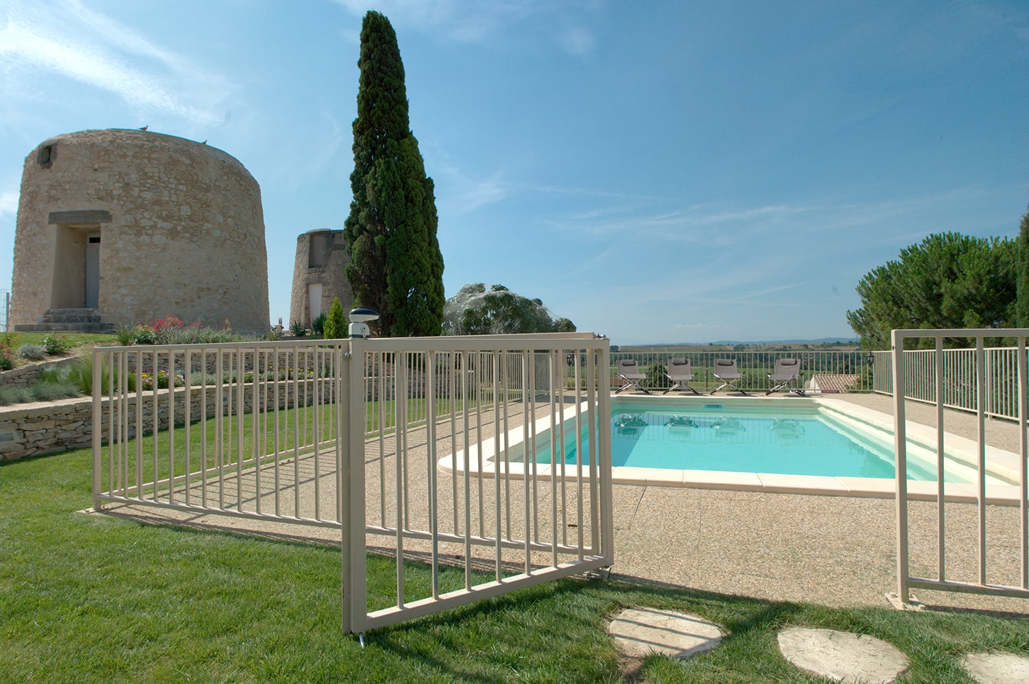 Private heated pool