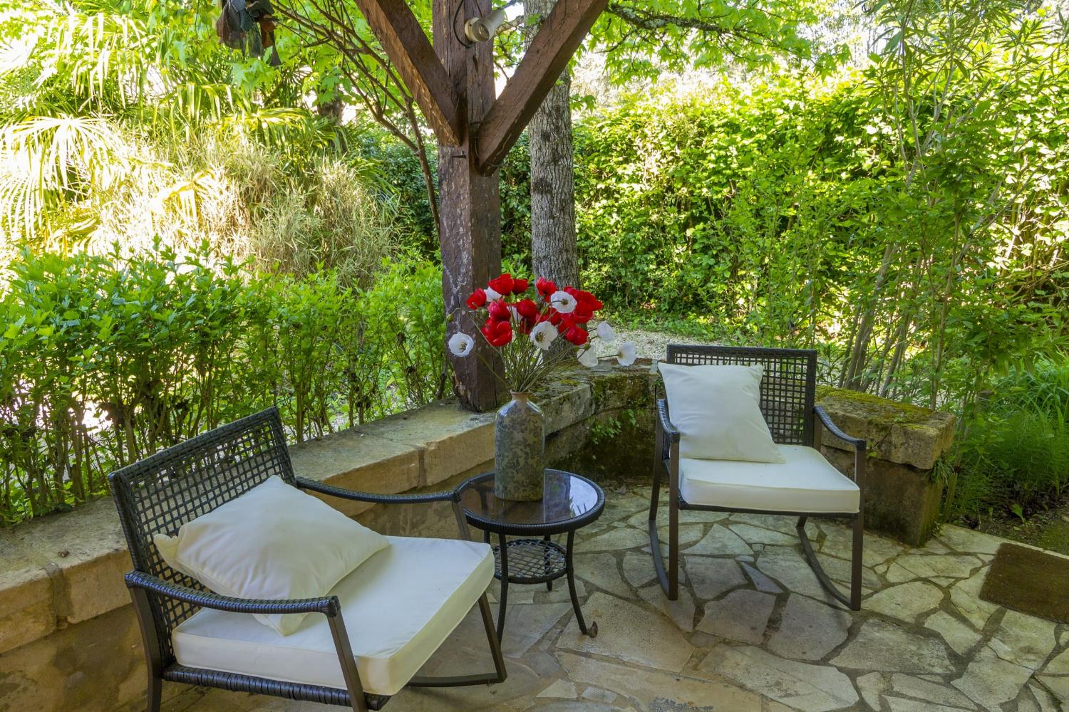 Shaded terrace