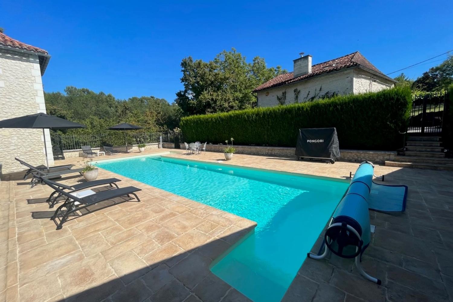 Private heated pool