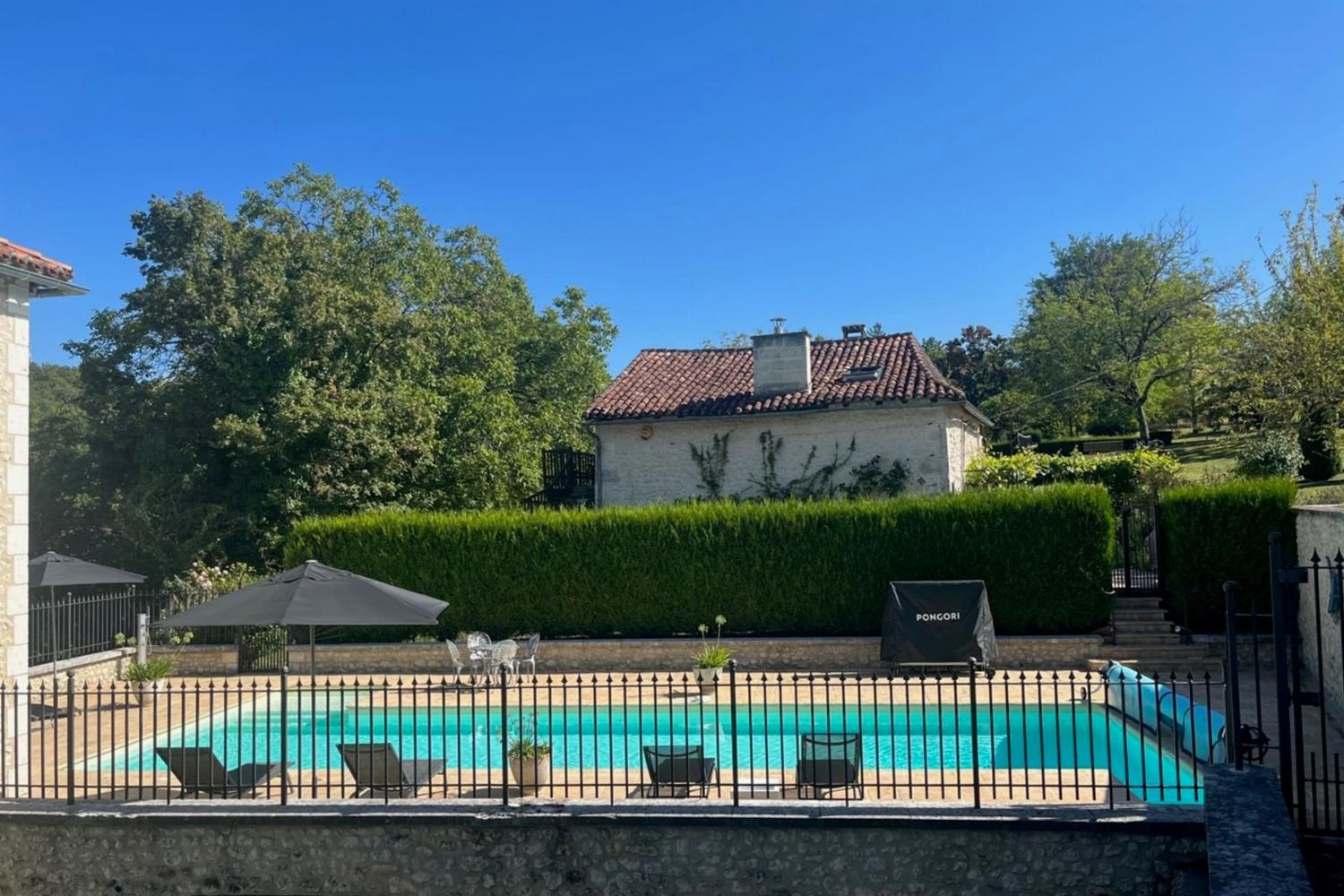 Private heated pool