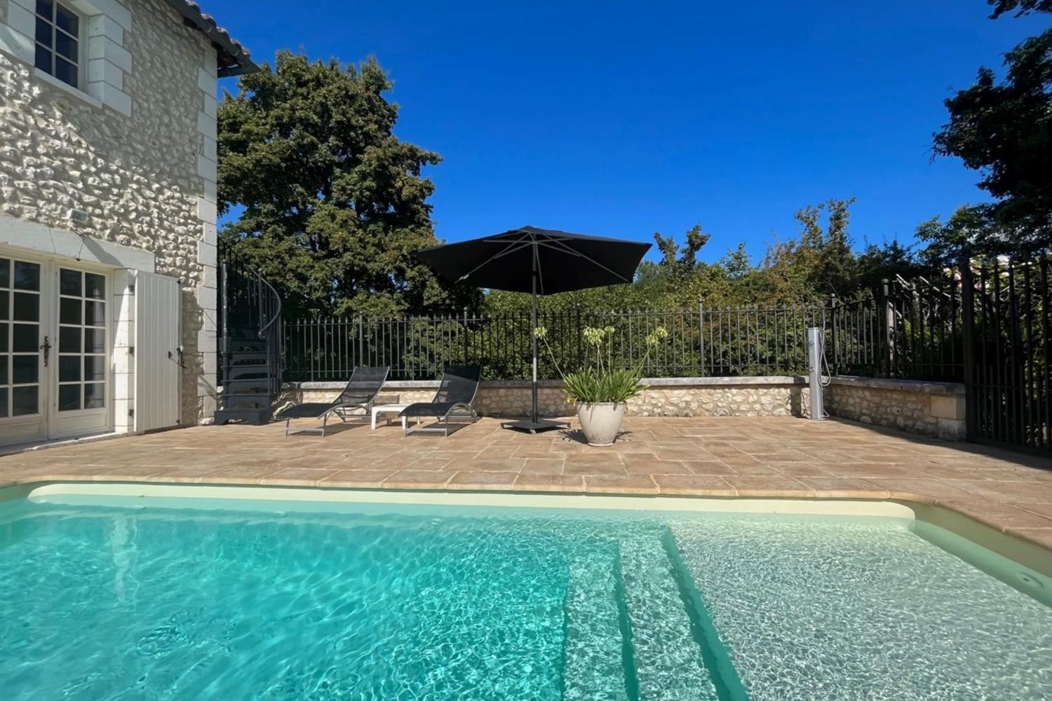Private heated pool