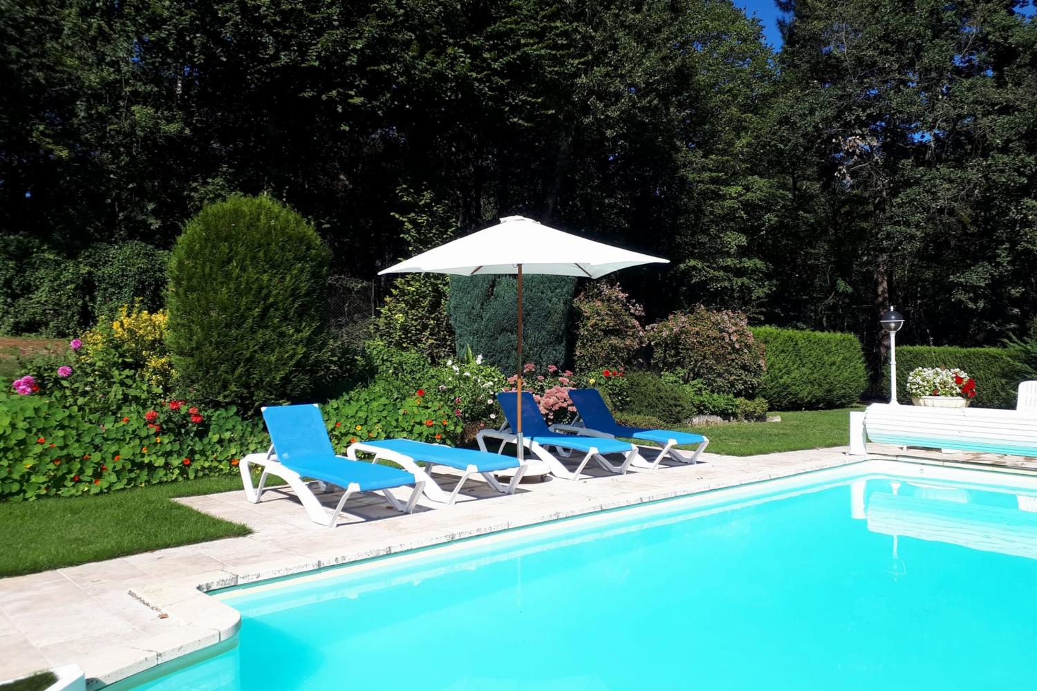 Private heated pool