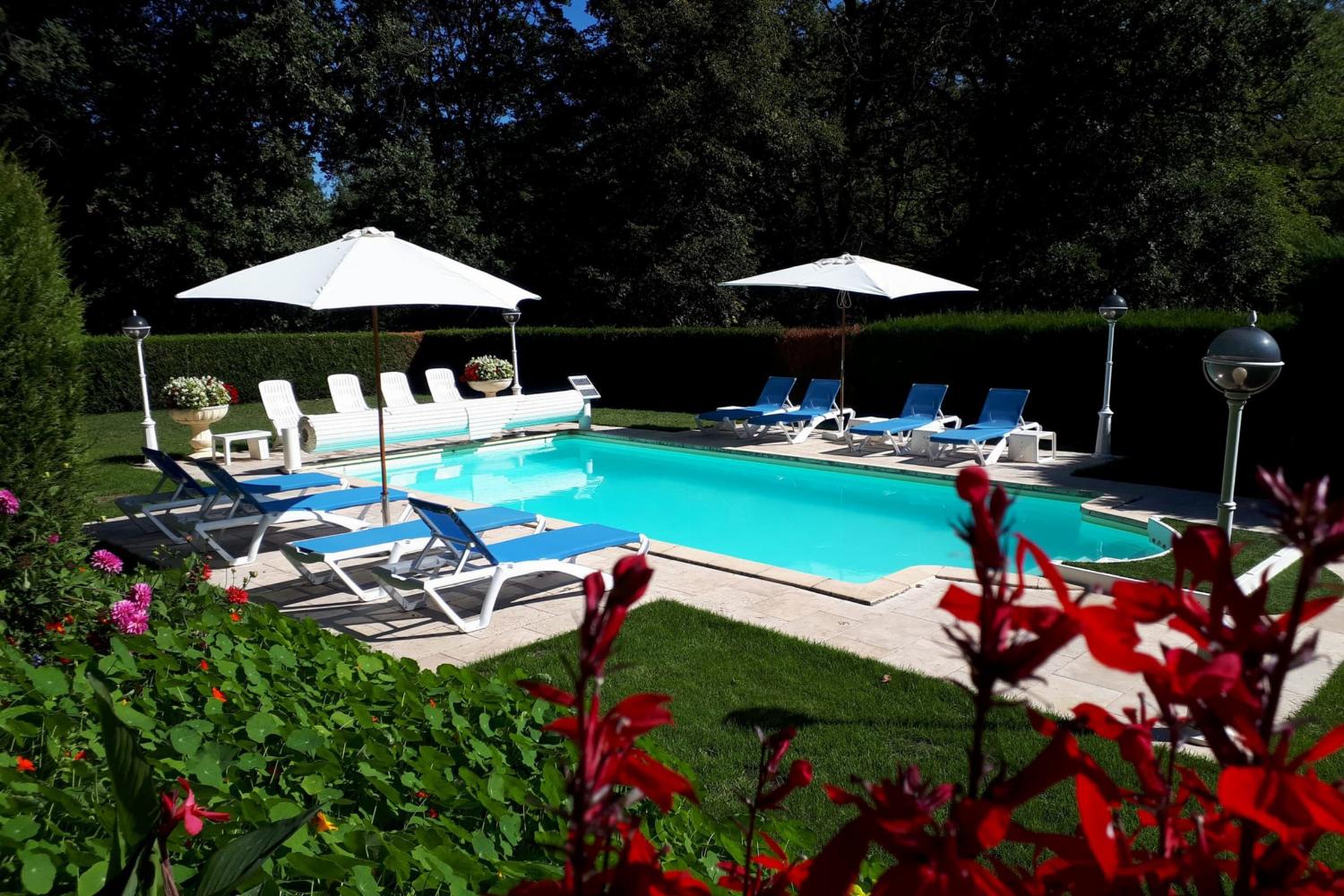 Private heated pool