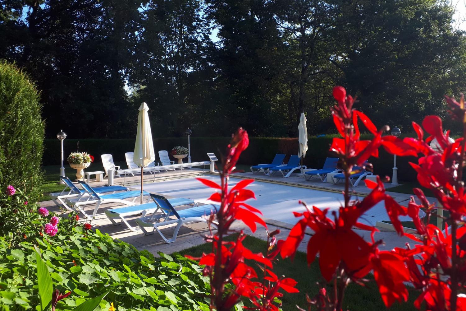 Private heated pool