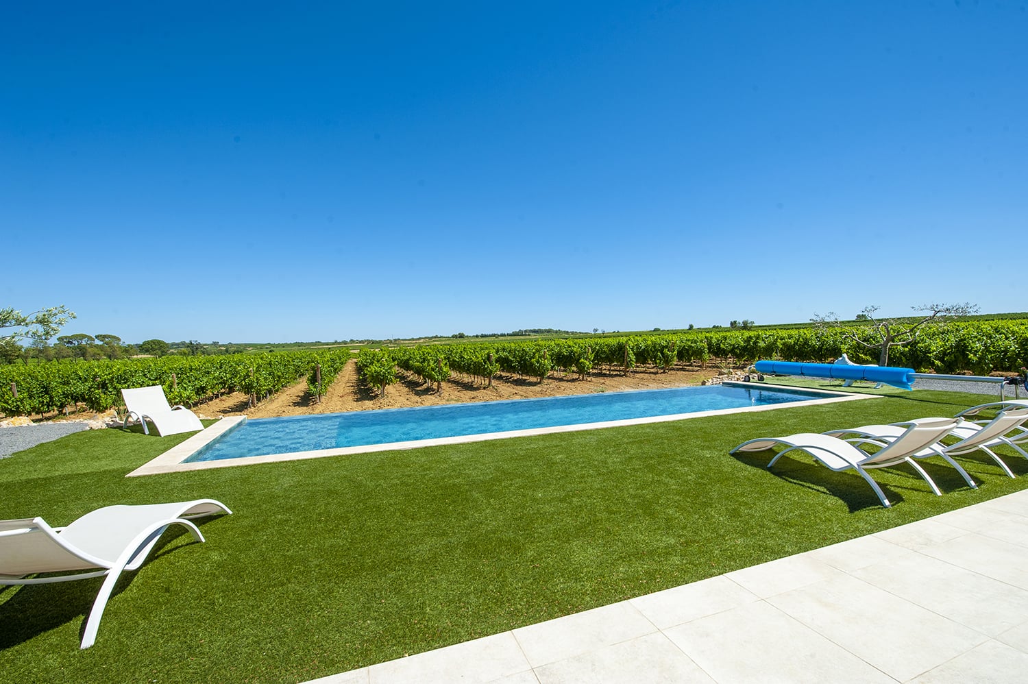 Private heated pool