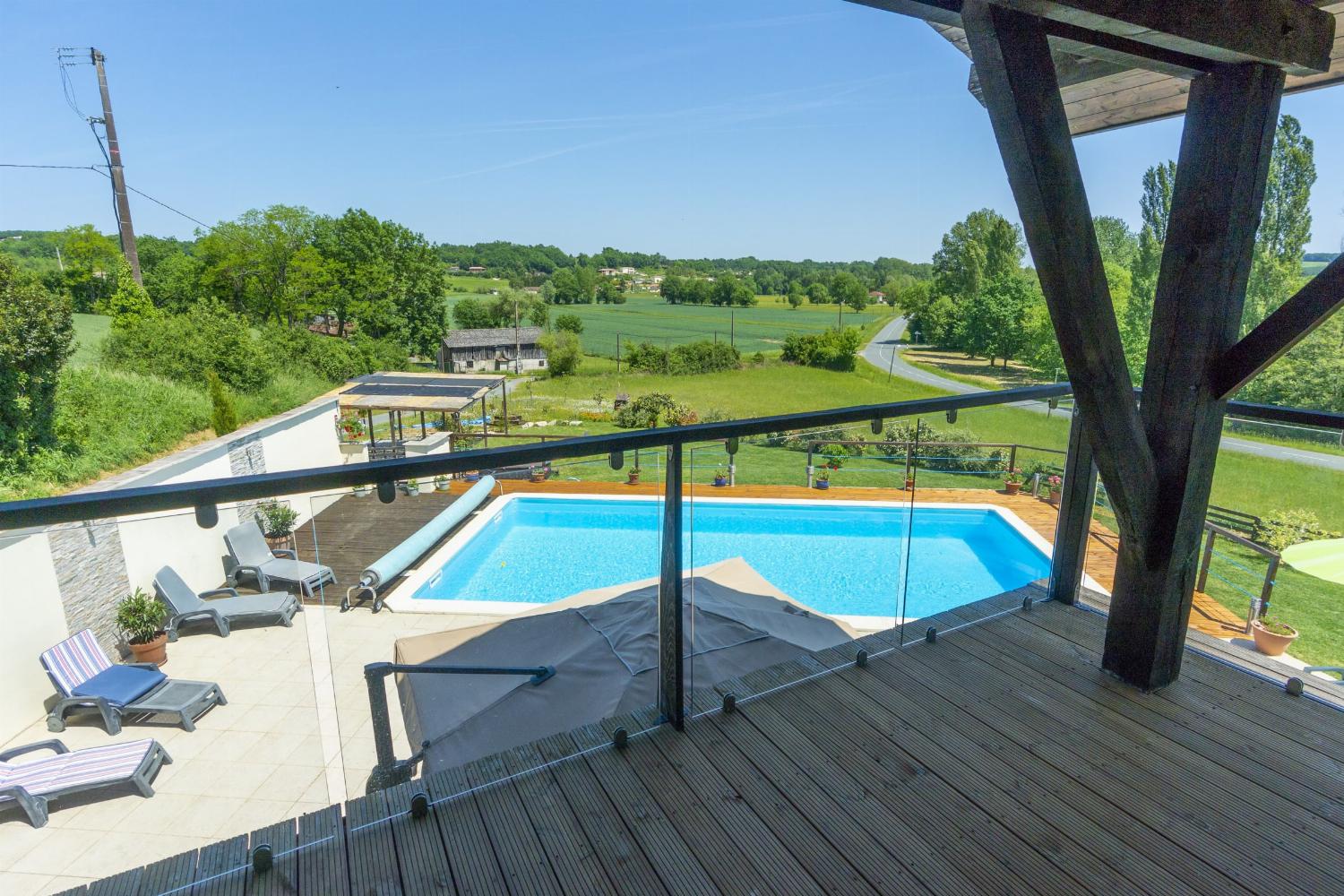 1st floor terrace | Rental home in Dordogne
