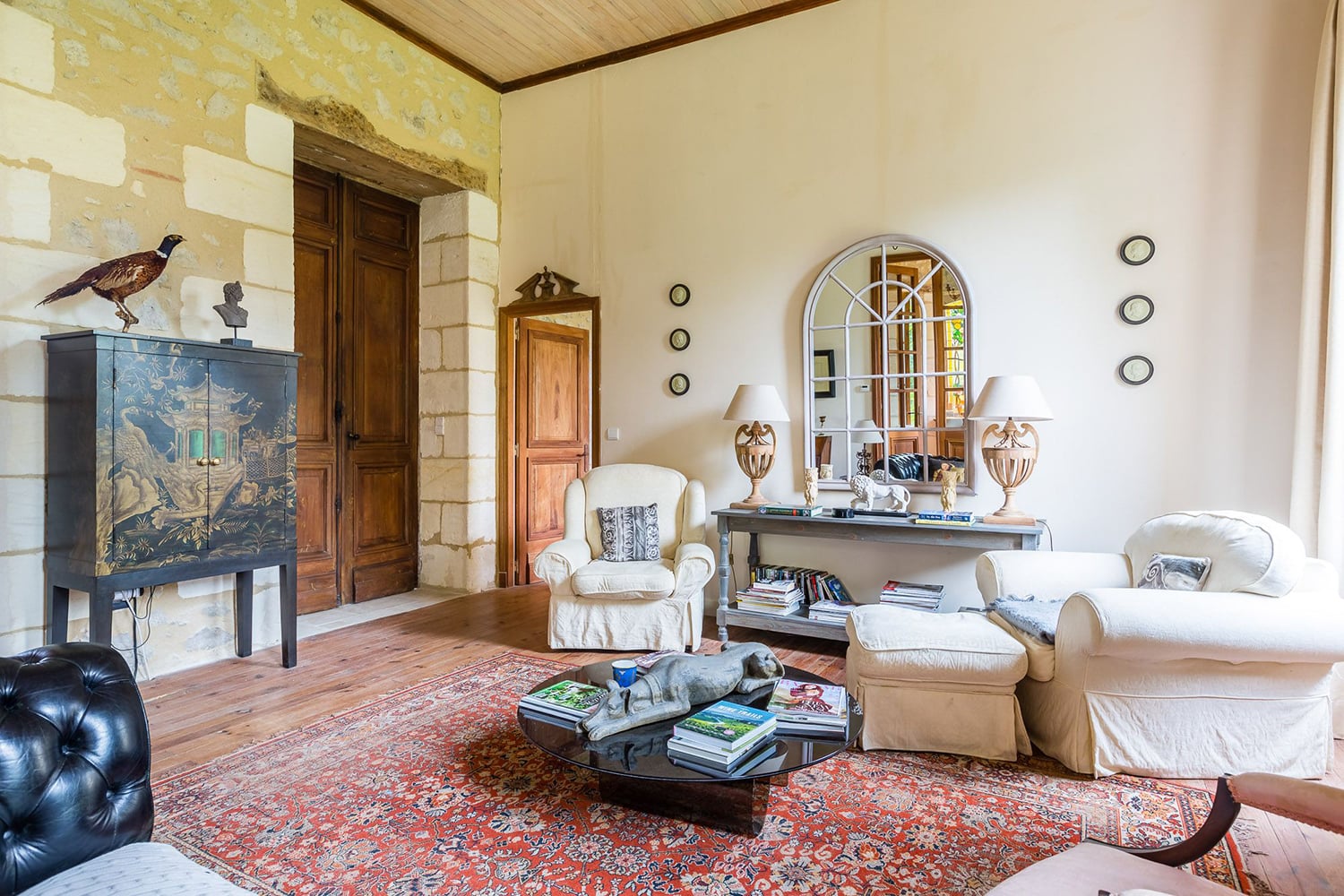 Sitting room | Holiday chateau in Nouvelle-Aquitaine