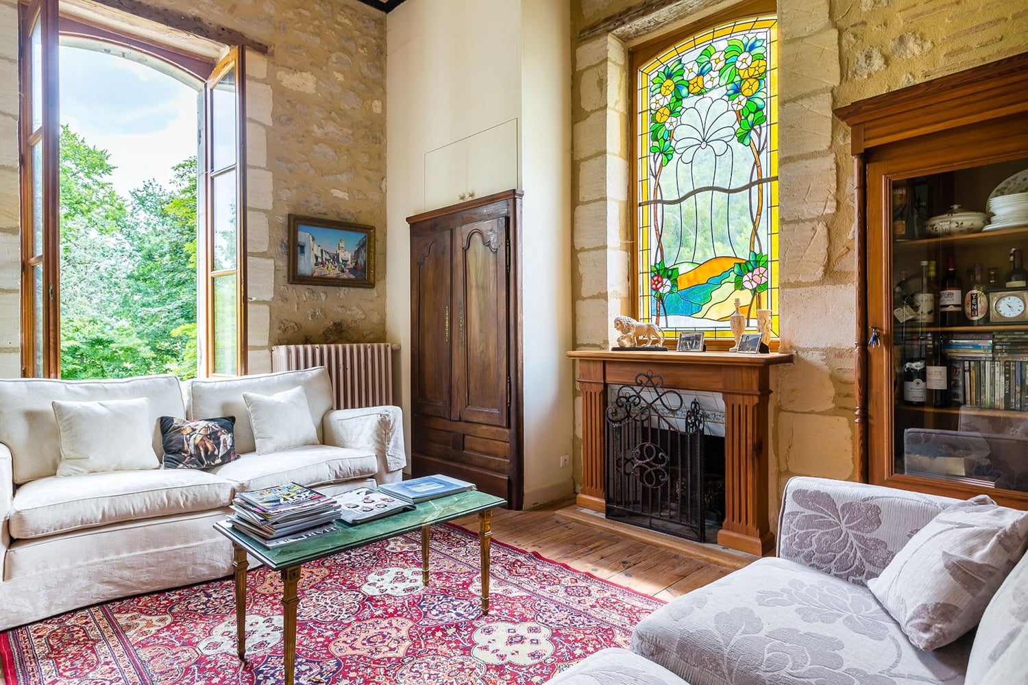 Sitting room | Holiday chateau in Nouvelle-Aquitaine