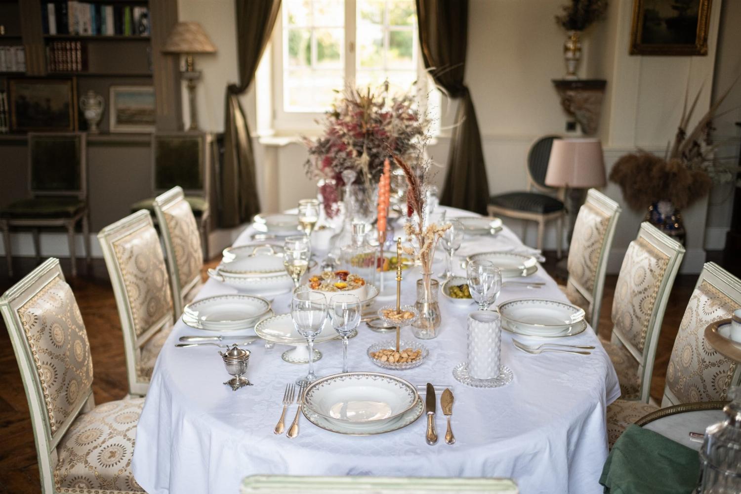 Dining room | Holiday château in Indre-et-Loire