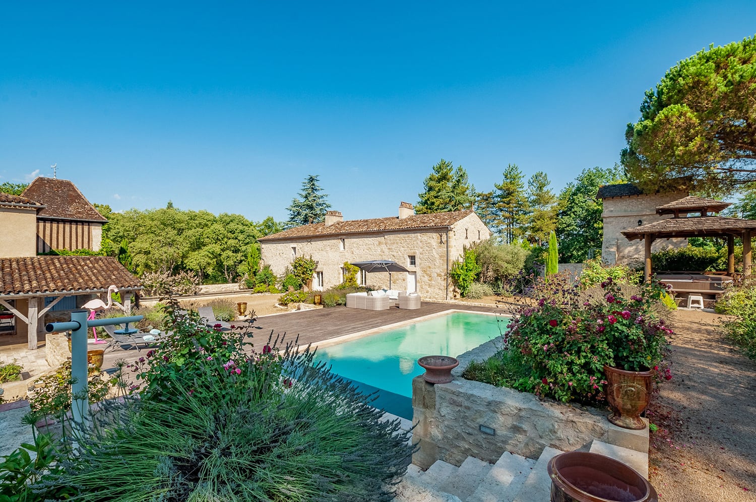 Private heated pool Private heated pool